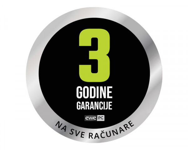 EWE PC MICROSOFT OFFICE računar Core i5-12400 16GB 500GB Win11 Pro