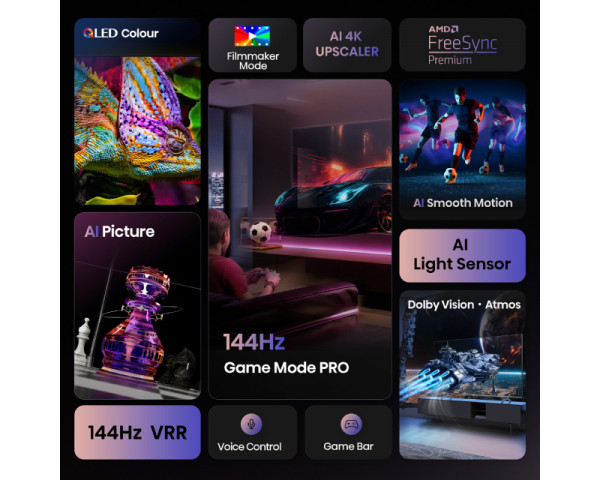 HISENSE 55 inča 55E7Q PRO QLED 4K UHD Smart TV