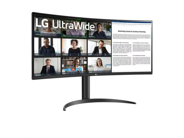 LG Monitor 34WR55QK-B 34 inch VA,zakrivljen,21:9 3440x1440 100Hz 5ms GtG HDMIx2,DP,USB visina VESA crna