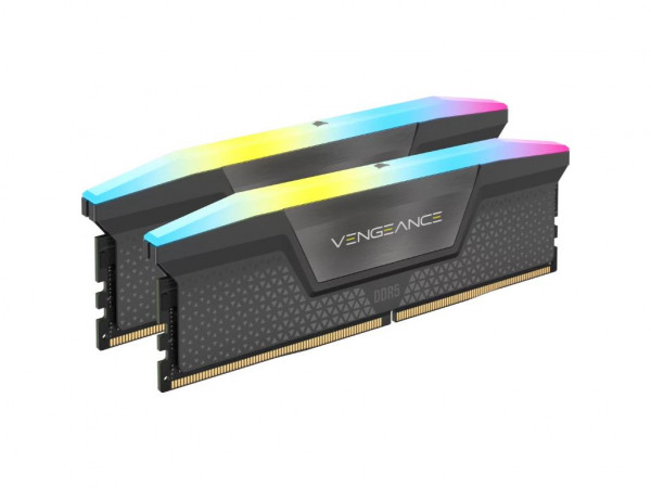 CORSAIR VENGEANCE Memorija 16GB (2x8GB) DDR5 6000MHz CL36 1.35V RGB XMP & EXPO