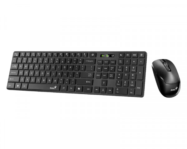 GENIUS SlimStar 8250 Wireless USB US crna tastatura+ miš