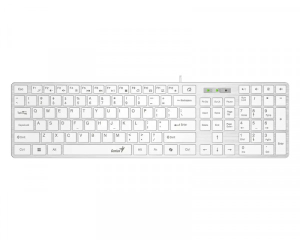 GENIUS SlimStar 126 USB YU bela tastatura