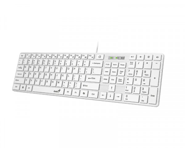 GENIUS SlimStar 126 USB YU bela tastatura