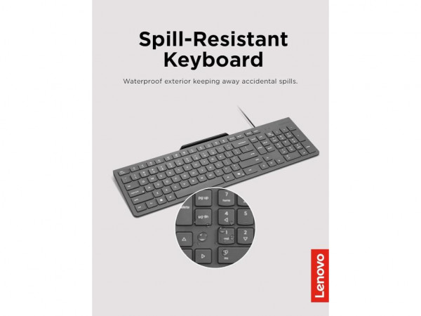 LENOVO Tastatura+miš Lenovo 310 žicni set USB-A US Eur crna