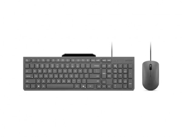 LENOVO Tastatura+miš Lenovo 310 žicni set USB-A US Eur crna
