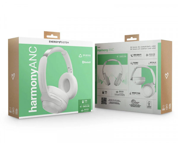 ENERGY SISTEM Snow Harmony ANC slušalice bele (M45950)