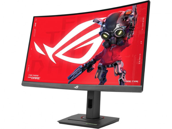 ASUS Monitor ROG XG27WCS 27 inch VA,zakrivljen 2560x1440 180Hz 1ms GtG HDMI,DP,USB C freesync visina crna