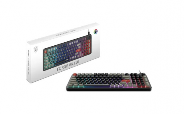 MSI FORGE GK110 US RGB crna tastatura