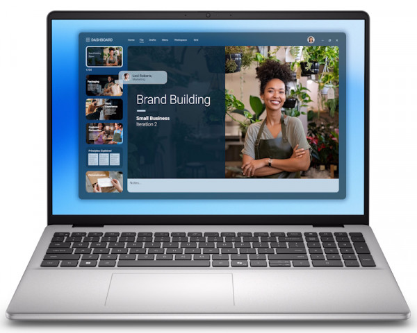 DELL 16 DC16251 16 inch FHD+ 300nits Core 7 150U 16GB 512GB SSD Backlit FP Win11Pro metalni silver laptop