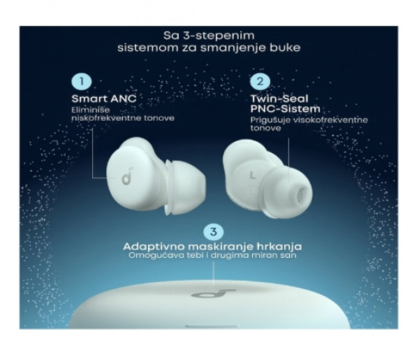 ANKER Soundcore Sleep A30 Noise Masking bluetooth bežične bubice zelene