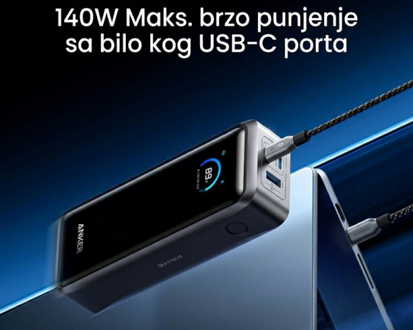 ANKER Prime 26250mAh, 300W, Power Bank crni