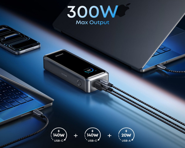 ANKER Prime 26250mAh, 300W, Power Bank crni