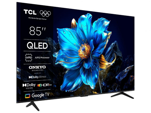 TCL Televizor 85P7K QLED 85 inch 4K UHD 60Hz Google TV crna