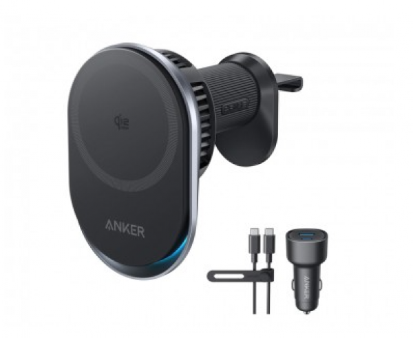 ANKER Prime 25W MagGo bežični + auto punjač sa USB-C MM kablom, crni