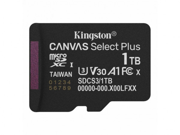 KINGSTON Memorije kartice SDCS3 1TB Canvas Select Plus Class10 UHS-I 150MBs