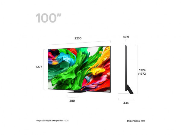 LG Televizor 100QNED86A6 QNED MiniLED 100 inch 4K Ultra HD smart webOS 25 crna