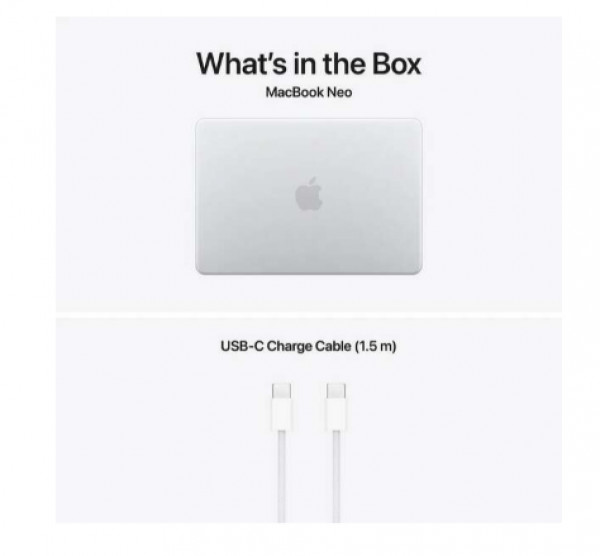 APPLE MacBook NEO 13inch, A18 PRO 6C CPU/5C GPU, 8GB, 512GB, ZEE, silver - MHFC4ZE/A