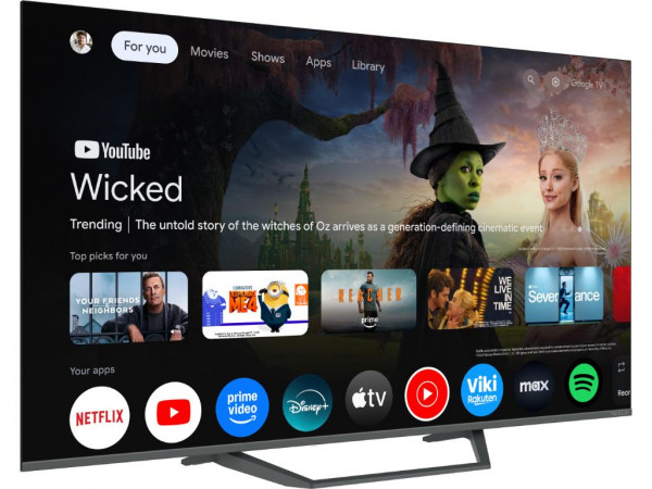 TESLA Televizor Q55E655GUS QLED 55 inch 4K Smart Google TV siva