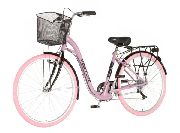 VISITOR Bicikl elite 28 inch roze crni