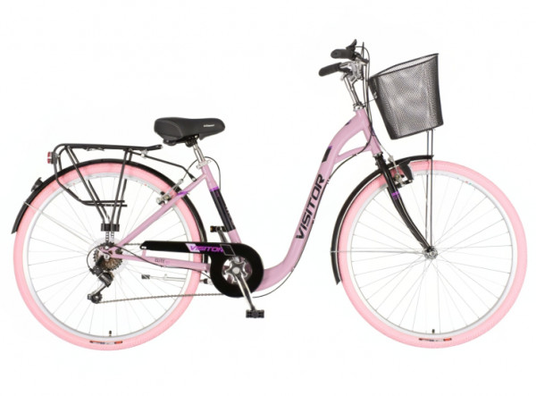 VISITOR Bicikl elite 28 inch roze crni