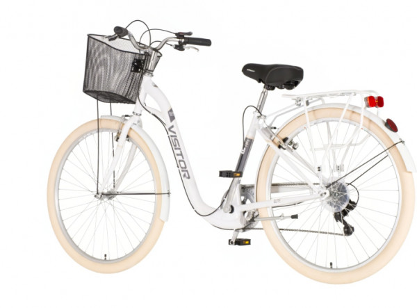 VISITOR Bicikl elite 28 inch belo crni