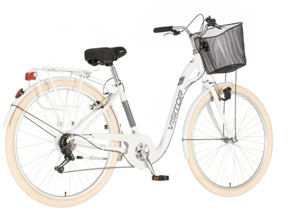 VISITOR Bicikl elite 28 inch belo crni