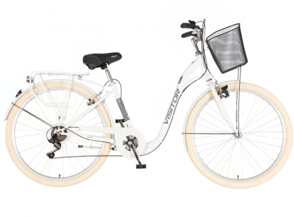 VISITOR Bicikl elite 28 inch belo crni