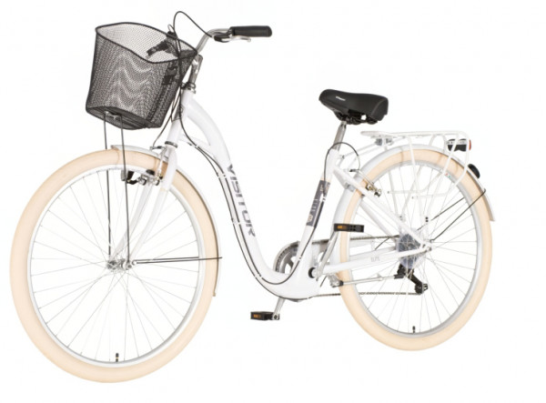 VISITOR Bicikl elite 28 inch belo crni