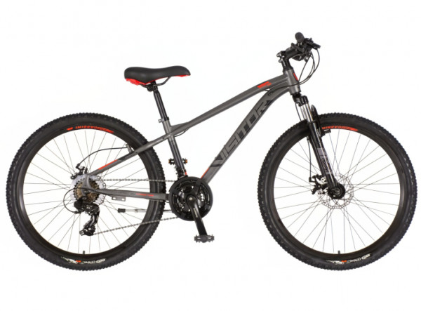 VISITOR Bicikl cascade 26 inch sivo crveni