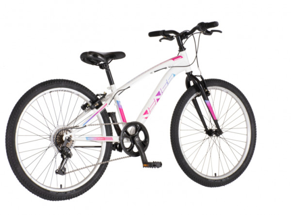 VENSSINI Bicikl arcadia 24 inch belo roze
