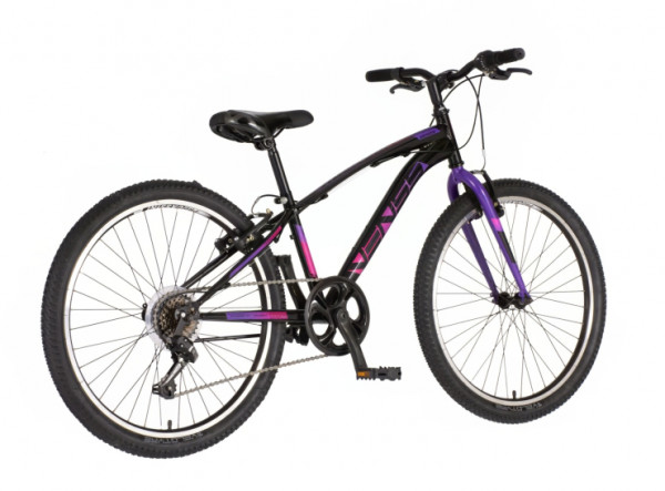 VENSSINI Bicikl arcadia 24 inch crno ljubičasti