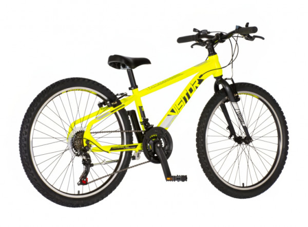 VISITOR Bicikl radiance 24 inch neon žuto crni