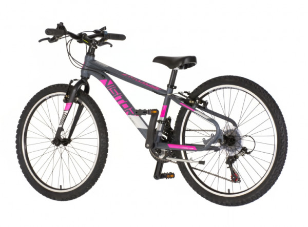 VISITOR Bicikl radiance 24 inch sivo roze