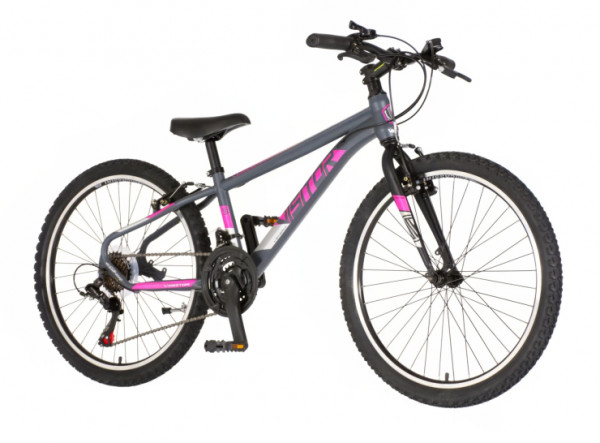 VISITOR Bicikl radiance 24 inch sivo roze