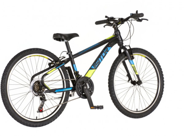 VISITOR Bicikl radiance 24 inch crno žuti