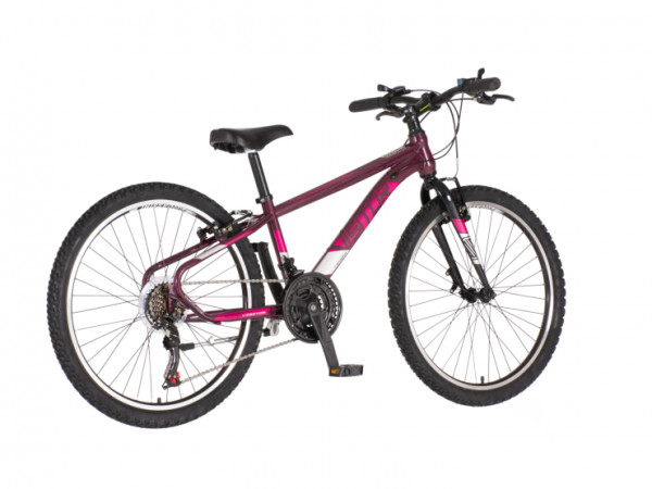 VISITOR Bicikl radiance 24 inch bordo roze