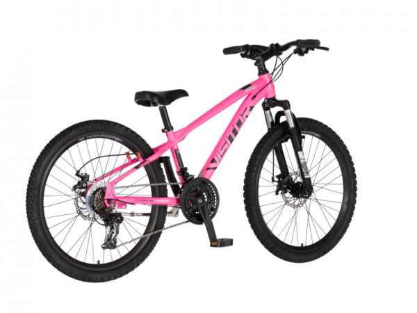 VISITOR Bicikl cascade 24 inch roze crni