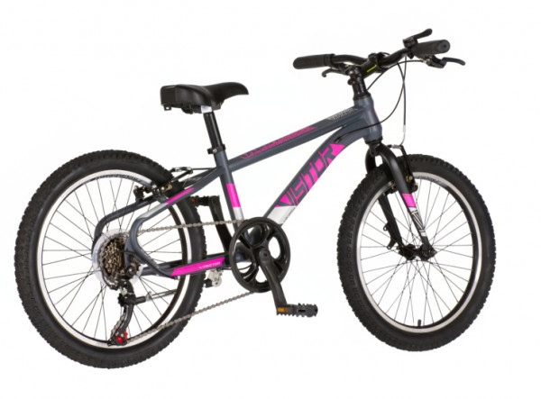 VISITOR Bicikl radiance 20 inch sivo roze