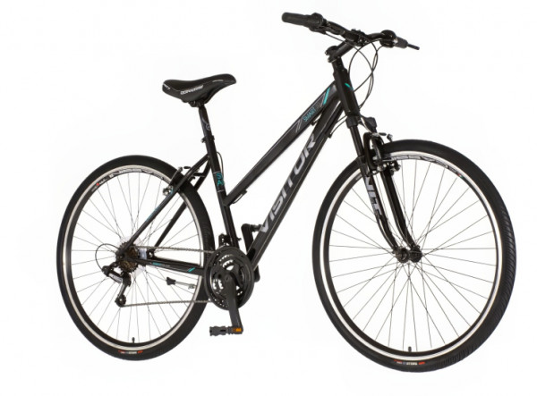 VISITOR Bicikl tour smart 28 inch crno tirkiz