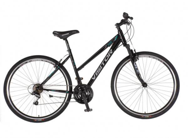 VISITOR Bicikl tour smart 28 inch crno tirkiz