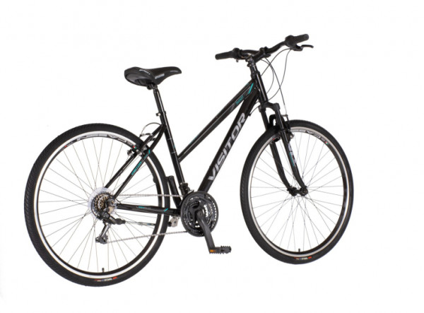 VISITOR Bicikl tour smart 28 inch crno tirkiz
