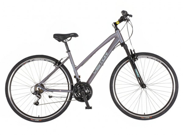 VISITOR Bicikl terra lady 28 inch sport sivo tirkiz