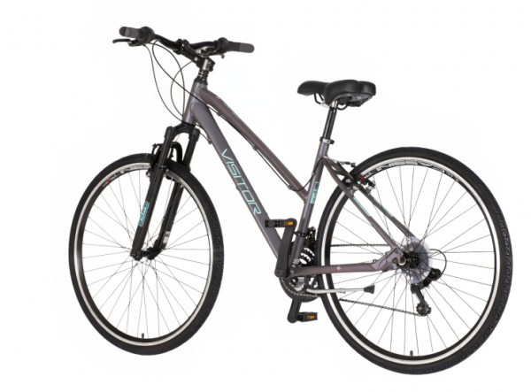 VISITOR Bicikl terra lady 28 inch sport sivo tirkiz