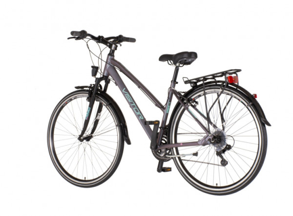 VISITOR Bicikl terra lady 28 inch sivo tirkiz