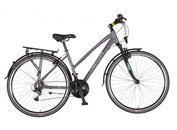 VISITOR Bicikl terra lady 28 inch sivo tirkiz