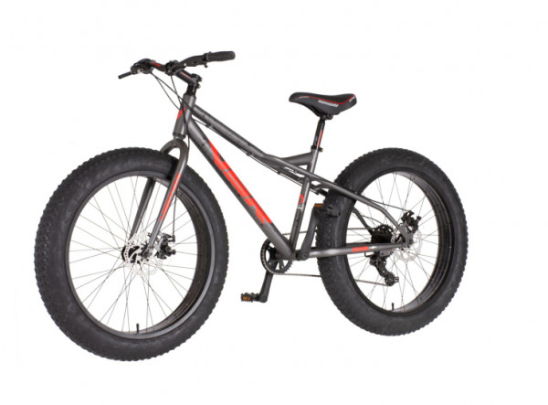 VISITOR Bicikl fat bike 26 inch bigfoot sivo crveni