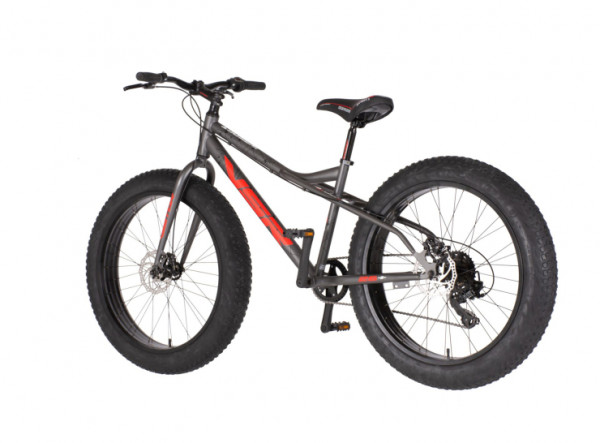 VISITOR Bicikl fat bike 26 inch bigfoot sivo crveni