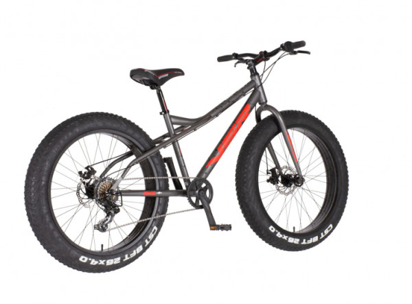 VISITOR Bicikl fat bike 26 inch bigfoot sivo crveni