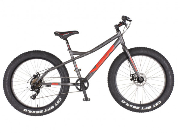 VISITOR Bicikl fat bike 26 inch bigfoot sivo crveni