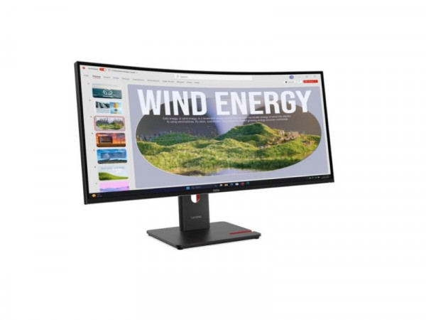 LENOVO Monitor ThinkVision T34WD-40 34 inch VA 3440x1440 120Hz 4ms 2x USB-C,1xDP,3xUSB Tilt, Swivel, Heig